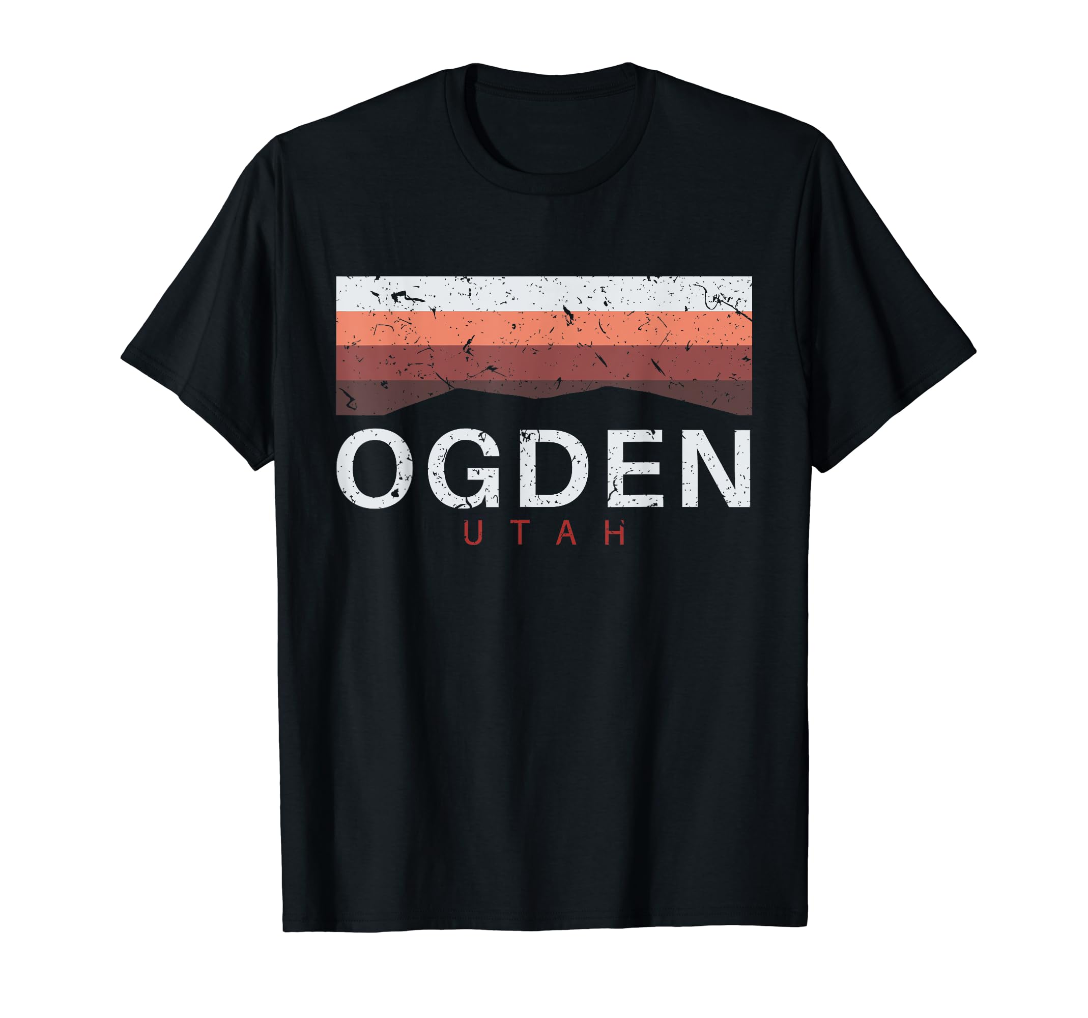 Ogden Utah Distressed T-Shirt - Minimalist Print Men Women - T-Shirt, Sweatshirt, Hoodie