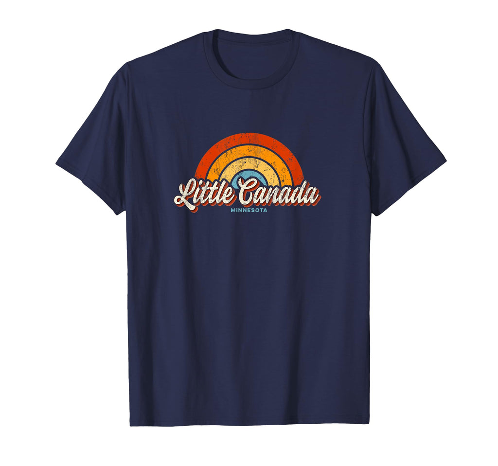 Little Canada Minnesota Mn Rainbow T-Shirt - Minimalist Print for Adults - T-Shirt, Sweatshirt, Hoodie