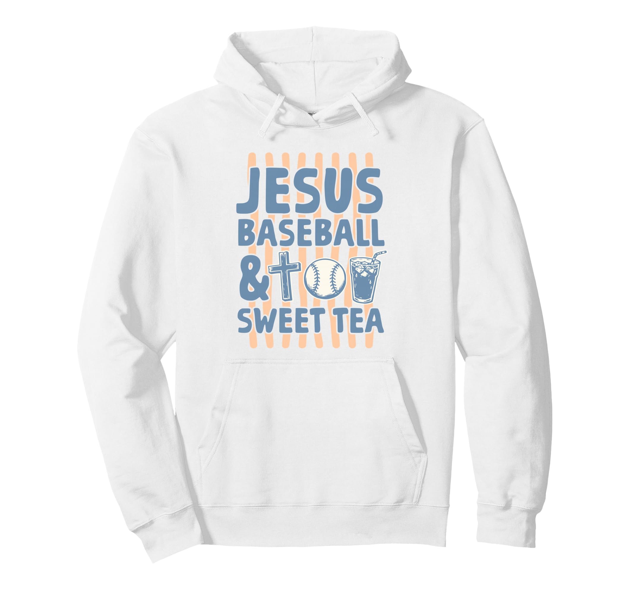 Jesus Baseball And Sweet Tea Hoodie - Streetwear Style for Adults - T-Shirt, Sweatshirt, Hoodie
