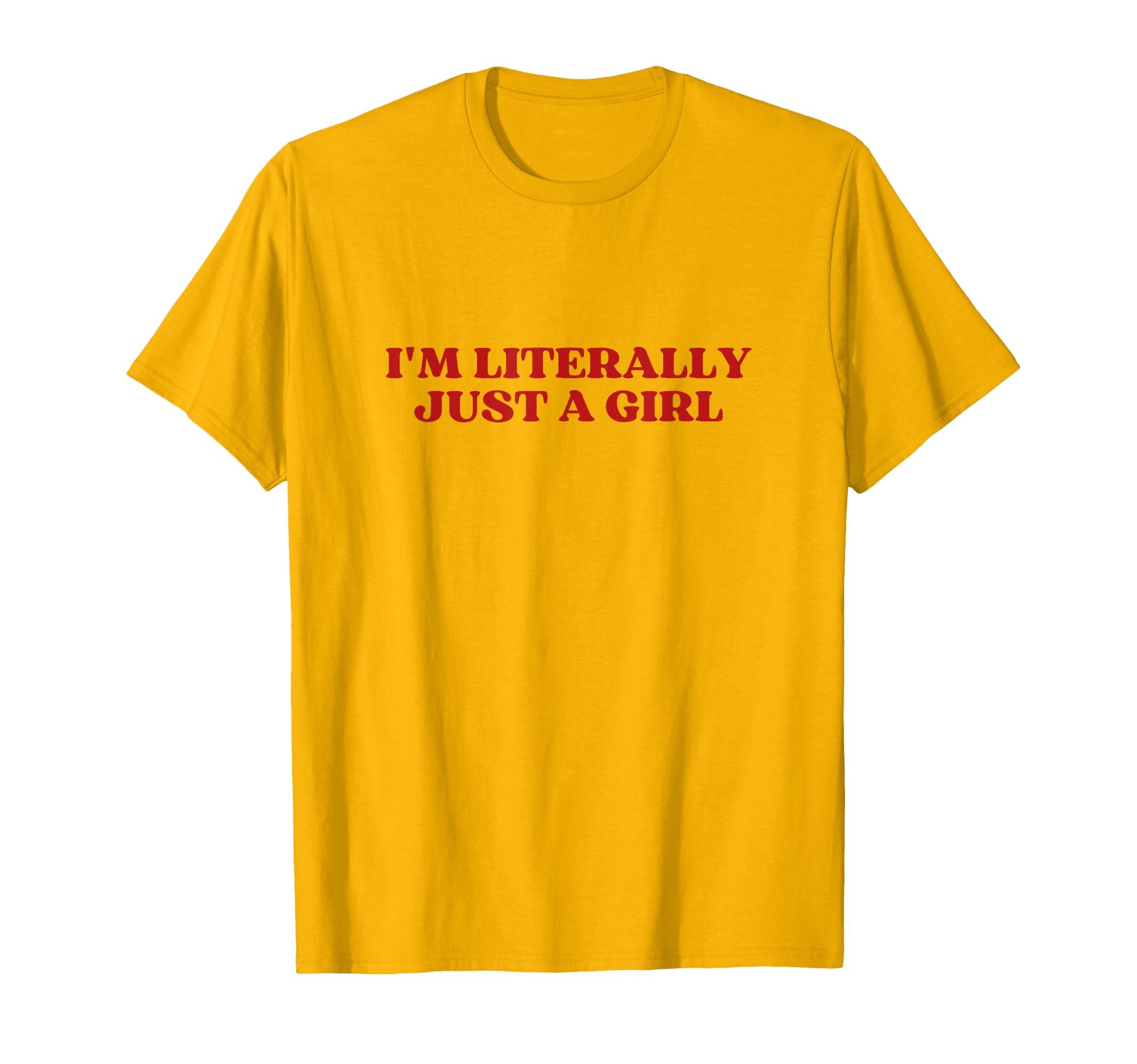 Im Literally Just Yellow Y2K Aesthetic T-Shirt - Novelty Apparel for Adults - T-Shirt, Sweatshirt, Hoodie