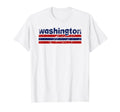 Washington Three Stripe Weathered T-Shirt - Custom Art Print Unisex - T-Shirt, Sweatshirt, Hoodie