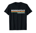 Minneapolis Minnesota Stripes T-Shirt - Aesthetic Graphic Men Women - T-Shirt, Sweatshirt, Hoodie