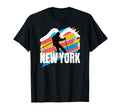 Slalom Skier Poles New York Striped New T-Shirt - Trendy Graphic Men Women - T-Shirt, Sweatshirt, Hoodie