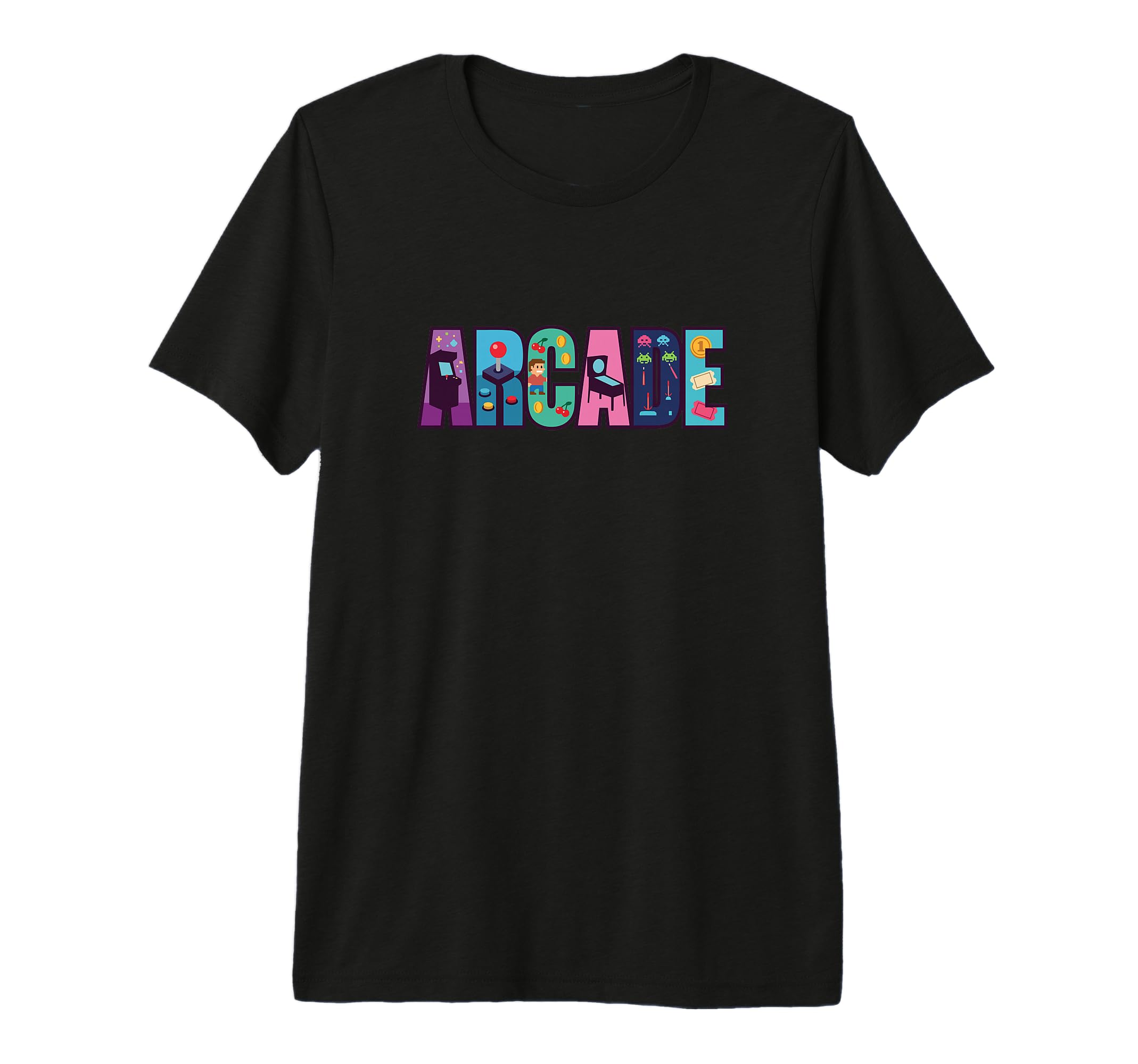 Arcade Gaming Enthusiast Tri Blend T-Shirt - Minimalist Print for Adults - T-Shirt, Sweatshirt, Hoodie