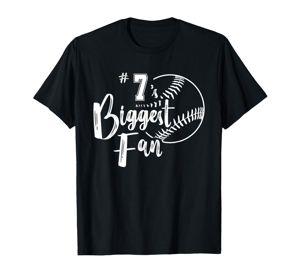 Seven 7 Biggest Fan Softball Mom T-Shirt - Aesthetic Graphic for Adults - T-Shirt, Sweatshirt, Hoodie