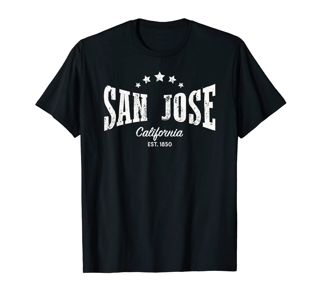 San Jose Ca Distressed Home City T-Shirt - Fun Novelty Design Men Women - T-Shirt, Sweatshirt, Hoodie