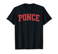 Ponce Pr Varsity Red Text T-Shirt - Streetwear Style Men Women - T-Shirt, Sweatshirt, Hoodie