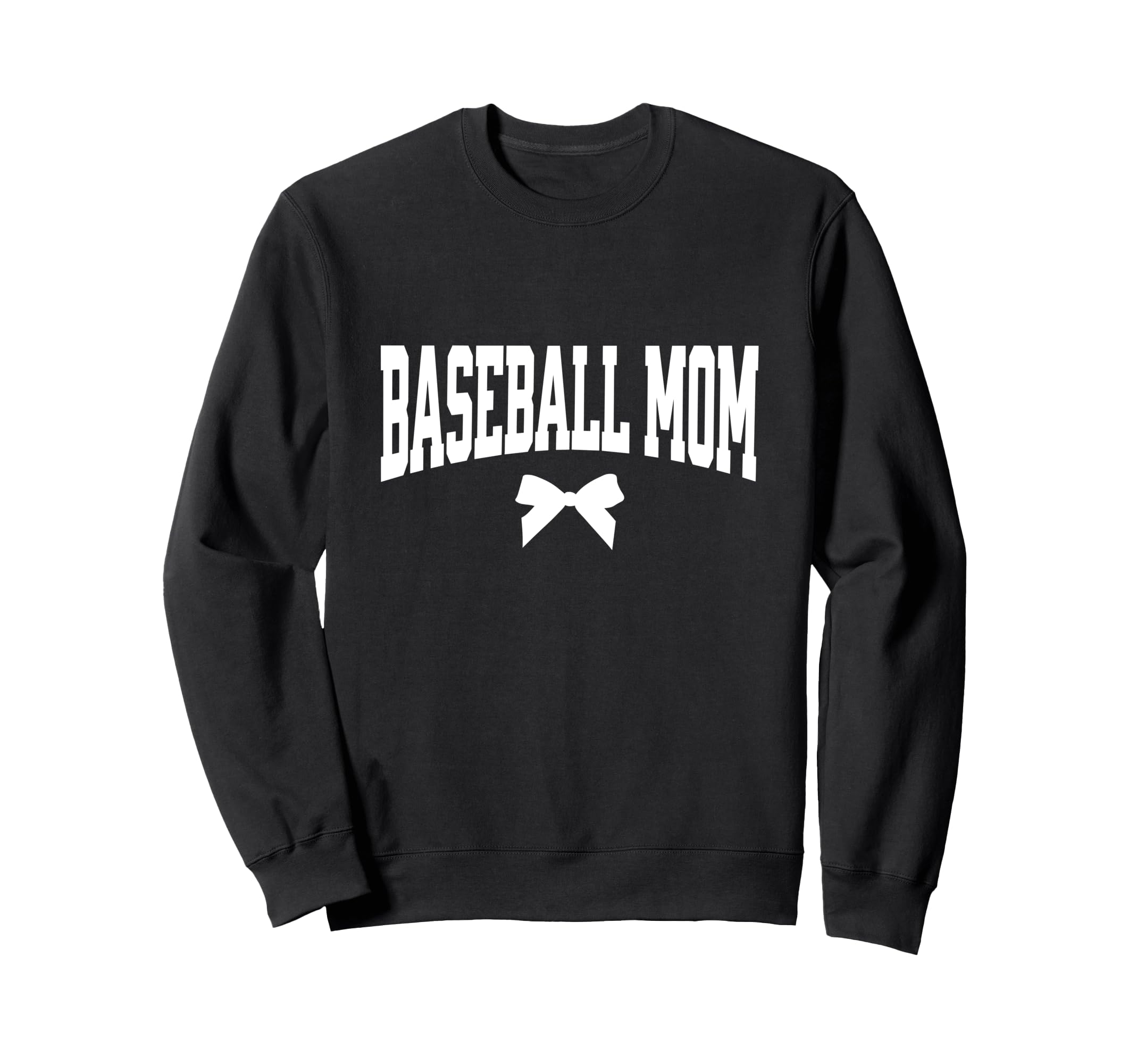 Baseball Mom Bow Baseball Coach Gift Sweatshirt - Custom Art Print Unisex - T-Shirt, Sweatshirt, Hoodie