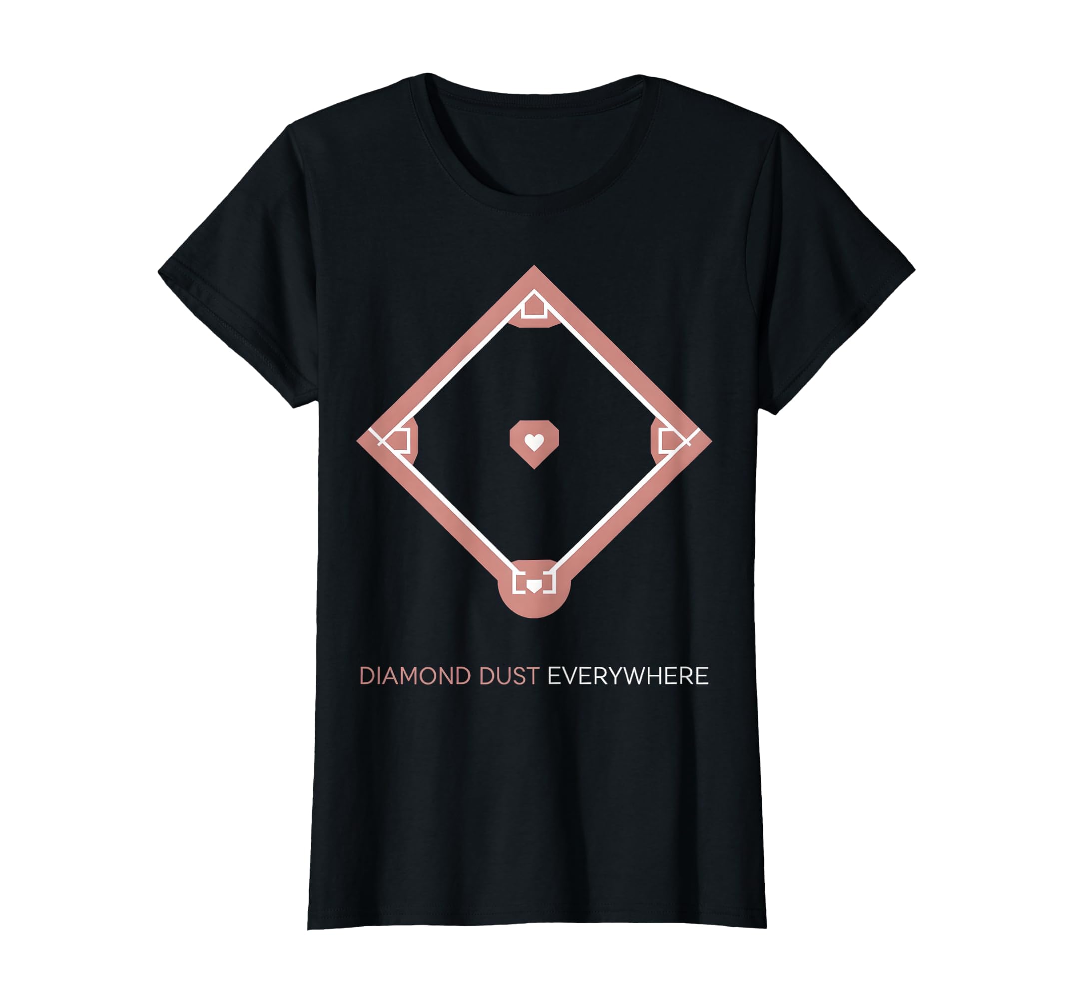 Diamond Dust Everywhere Baseball Mom T-Shirt - Fun Novelty Design Unisex - T-Shirt, Sweatshirt, Hoodie