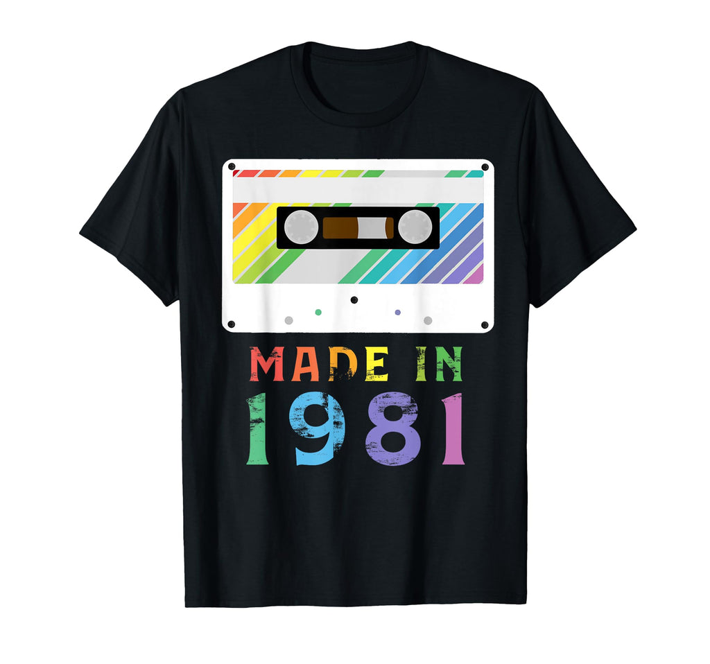 Made 1981 Funny Neon Gift T-Shirt - Trendy Graphic Unisex - T-Shirt, Sweatshirt, Hoodie