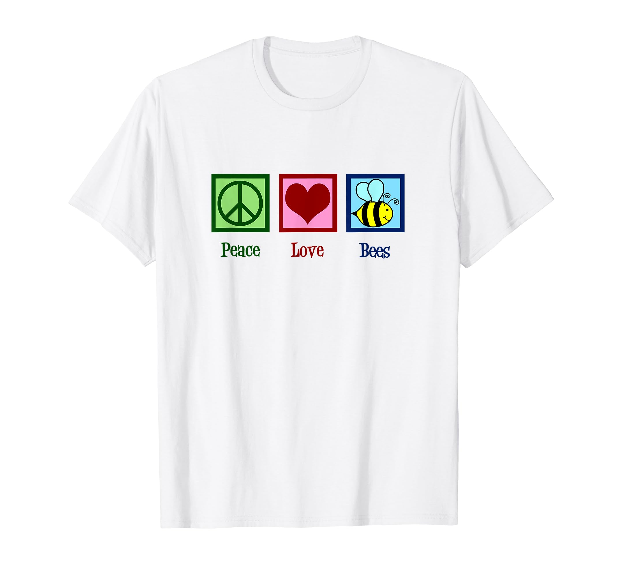 Peace Love Bees Beekeeper Gift T-Shirt - Aesthetic Graphic Unisex - T-Shirt, Sweatshirt, Hoodie
