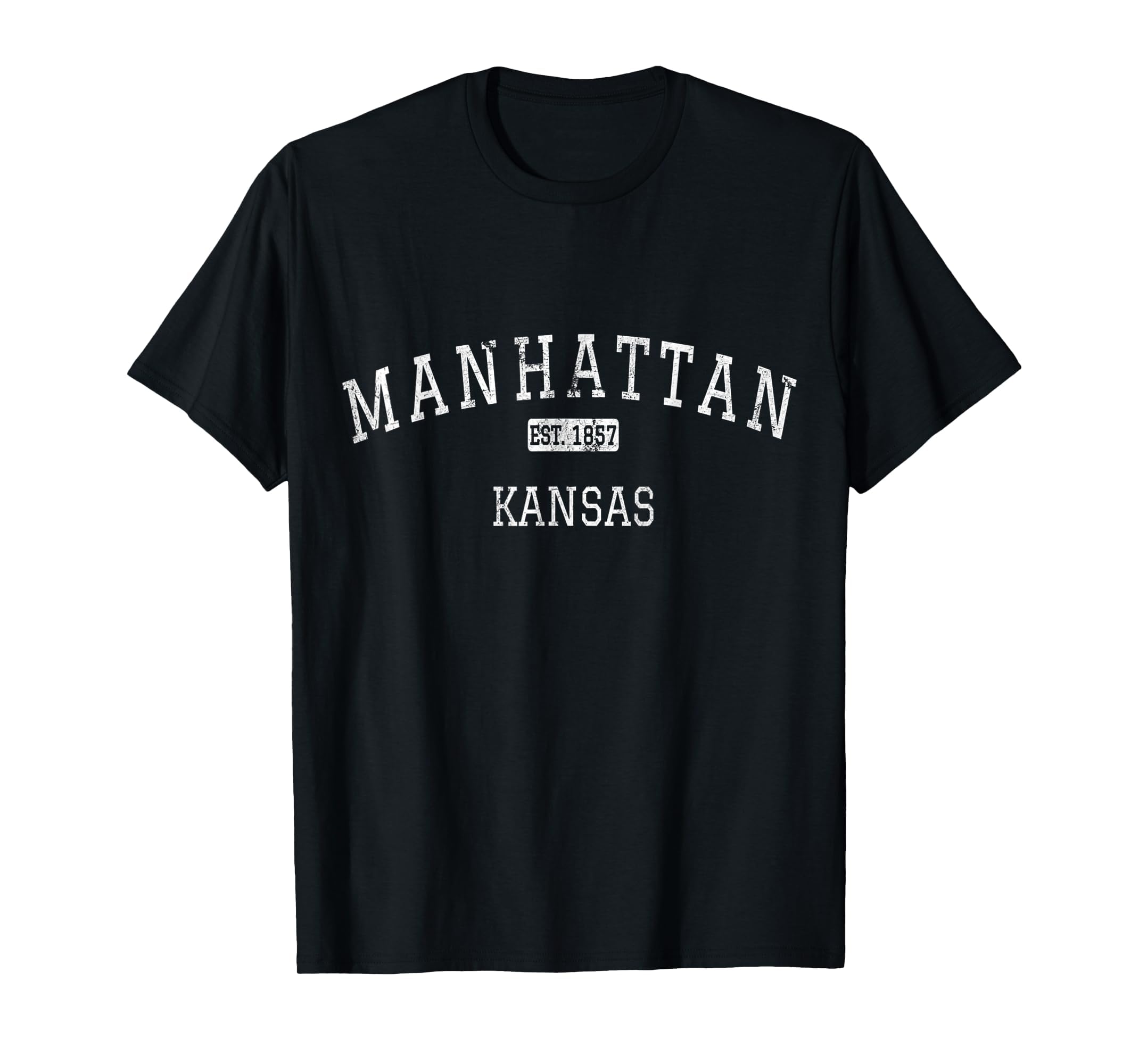 Manhattan Kansas Ks T-Shirt - Fun Novelty Design for Adults - T-Shirt, Sweatshirt, Hoodie