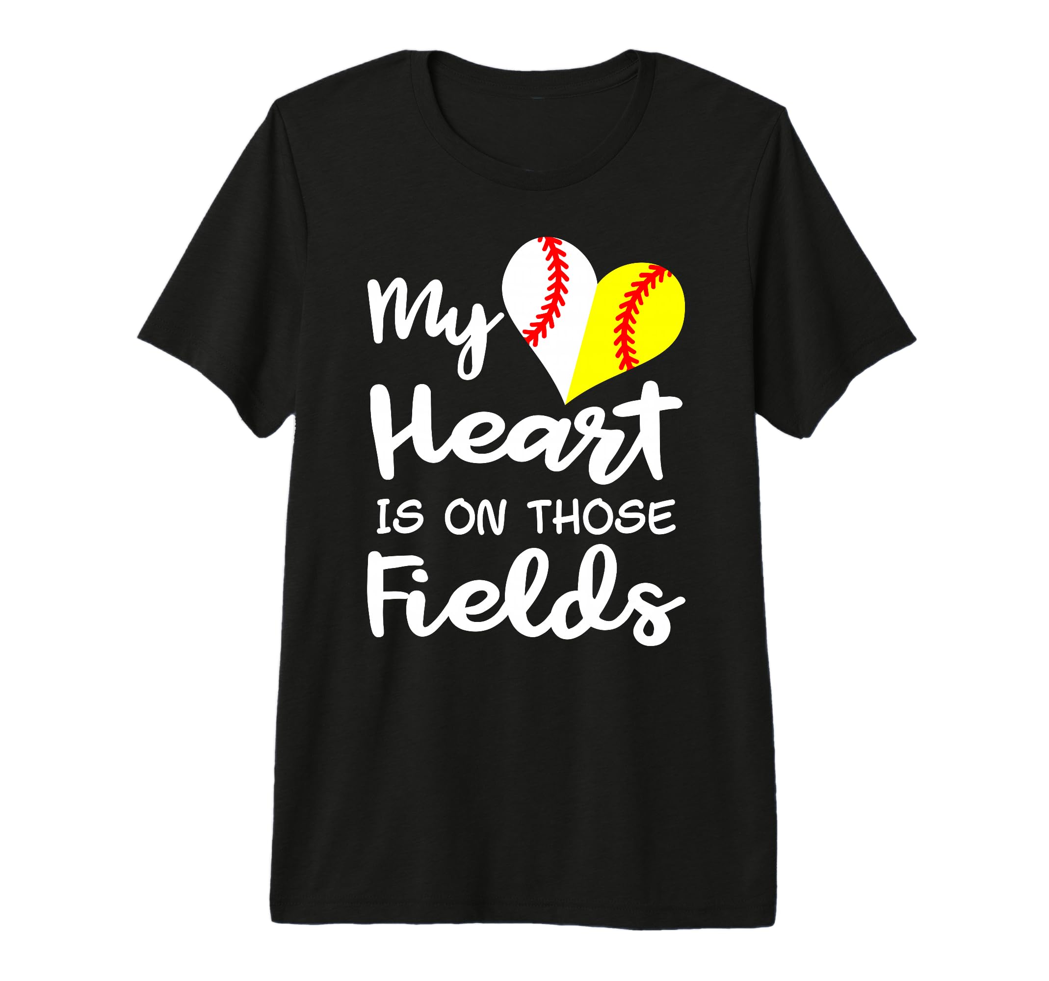 My Heart Is Those Fields Baseball T-Shirt - Aesthetic Graphic Unisex - T-Shirt, Sweatshirt, Hoodie