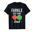 Dice Game Dad Farkle Player Dice Game T-Shirt - Custom Art Print Unisex - T-Shirt, Sweatshirt, Hoodie