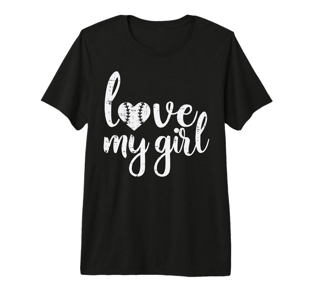 Love My Baseball Heart Mom Dad Boyfriend T-Shirt - Minimalist Print Unisex - T-Shirt, Sweatshirt, Hoodie