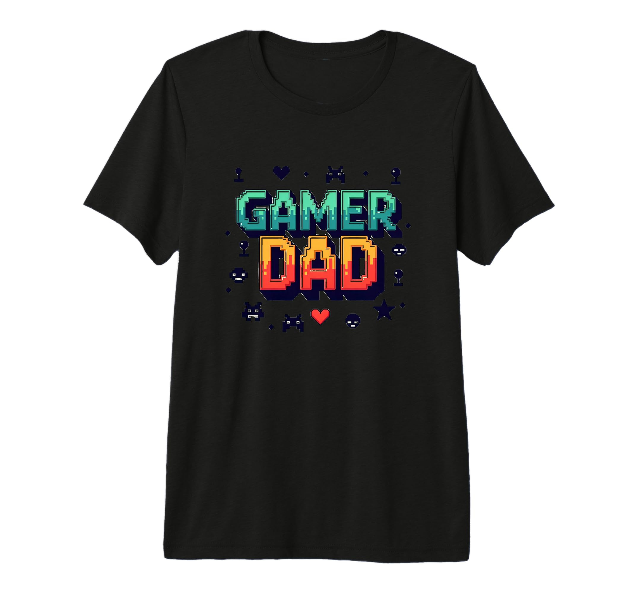 Gamer Dad Pixel Art Fathers Day T-Shirt - Fun Novelty Design for Adults - T-Shirt, Sweatshirt, Hoodie