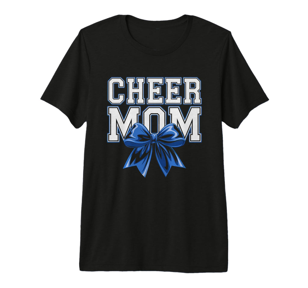 Cheer Mom Mother Bow Cheerleader Game Day T-Shirt - Unique Graphic Unisex - T-Shirt, Sweatshirt, Hoodie