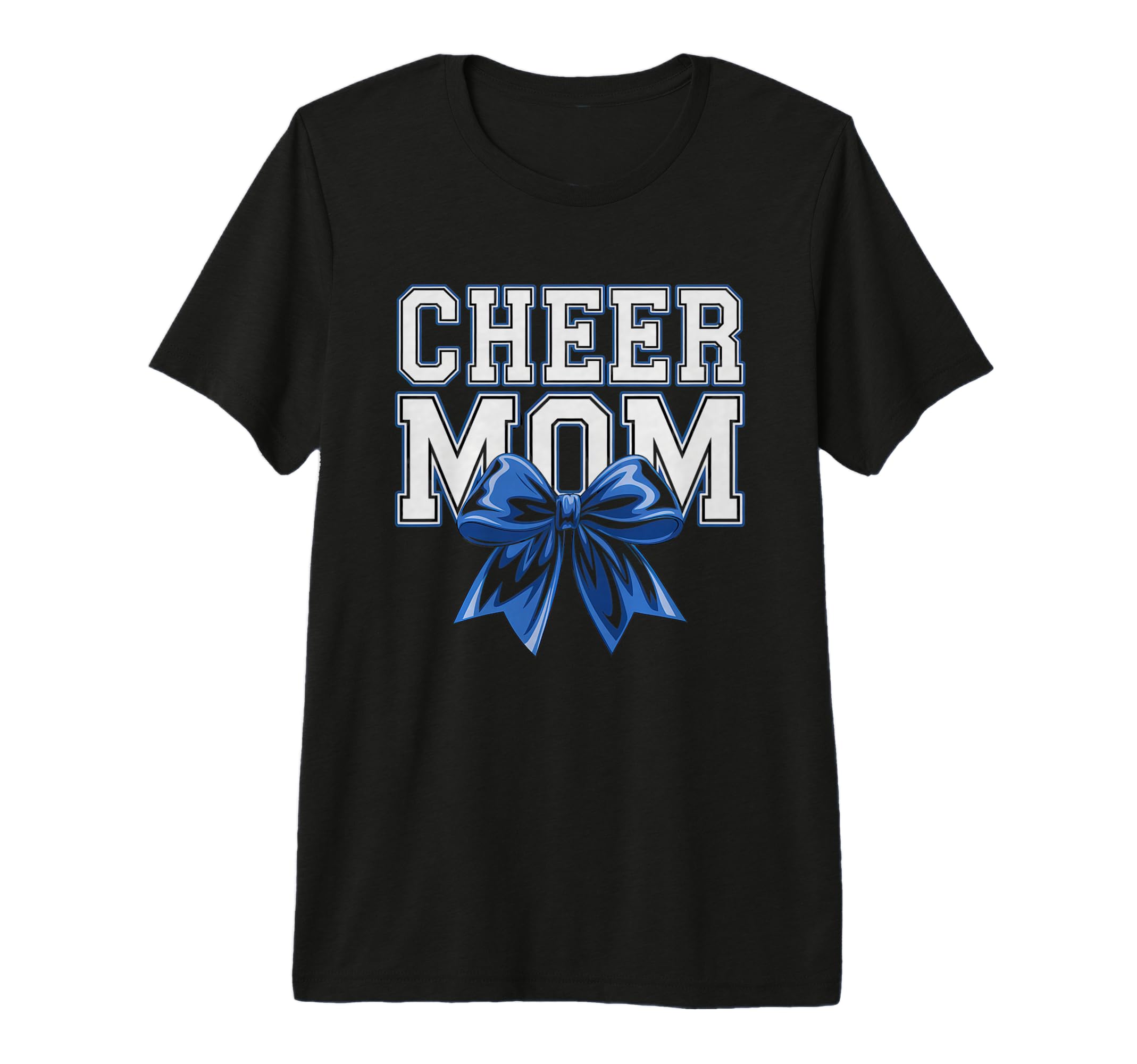 Cheer Mom Mother Bow Cheerleader Game Day T-Shirt - Unique Graphic Unisex - T-Shirt, Sweatshirt, Hoodie