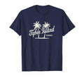Tybee Island Georgia 70S Palm Trees T-Shirt - Novelty Apparel for Adults - T-Shirt, Sweatshirt, Hoodie