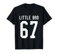 Number 67 Little Bro Biggest Fan T-Shirt - Aesthetic Graphic Unisex - T-Shirt, Sweatshirt, Hoodie