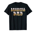 Groovy Softball Baseball Dad Leopard T-Shirt - Custom Art Print Men Women - T-Shirt, Sweatshirt, Hoodie