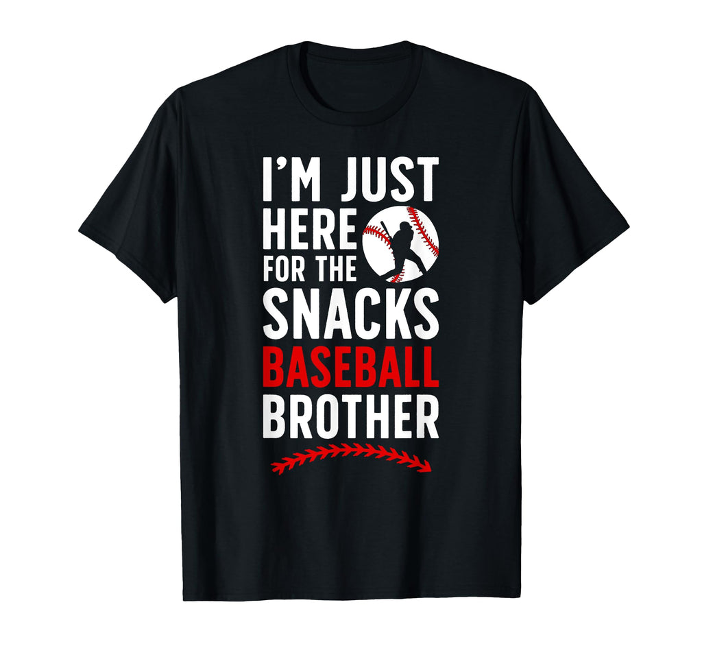 Here Snacks Baseball Brother Baseball T-Shirt - Aesthetic Graphic Unisex - T-Shirt, Sweatshirt, Hoodie