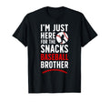 Here Snacks Baseball Brother Baseball T-Shirt - Aesthetic Graphic Unisex - T-Shirt, Sweatshirt, Hoodie