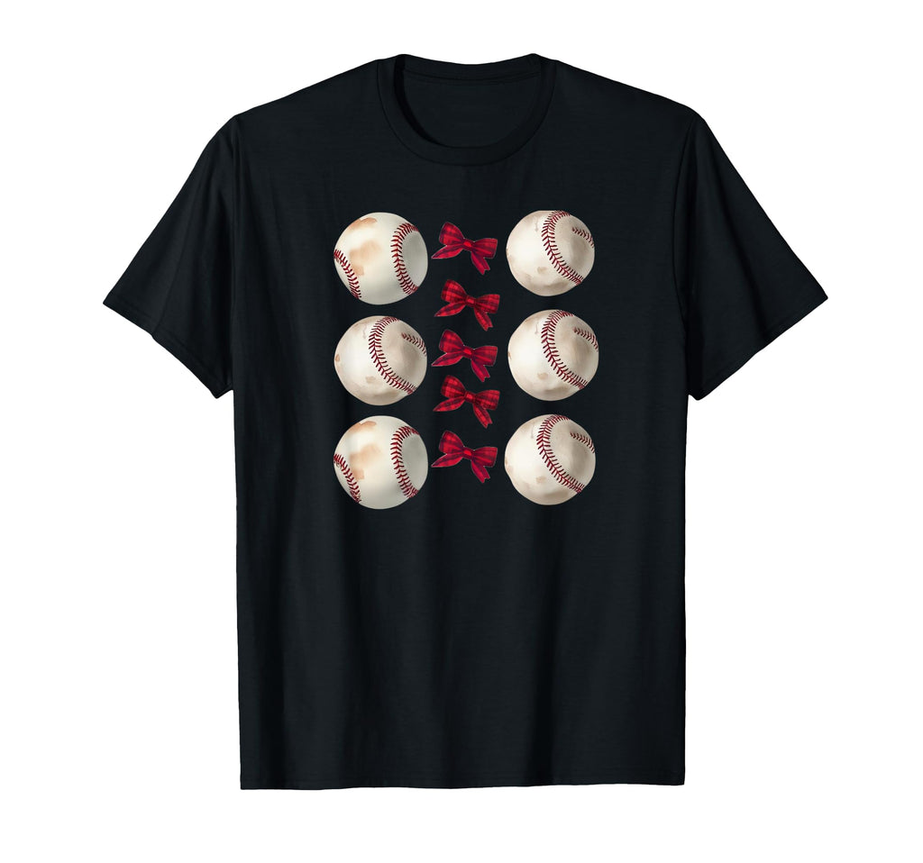 Baseball Coquette Bow Sports T-Shirt - Aesthetic Graphic Men Women - T-Shirt, Sweatshirt, Hoodie