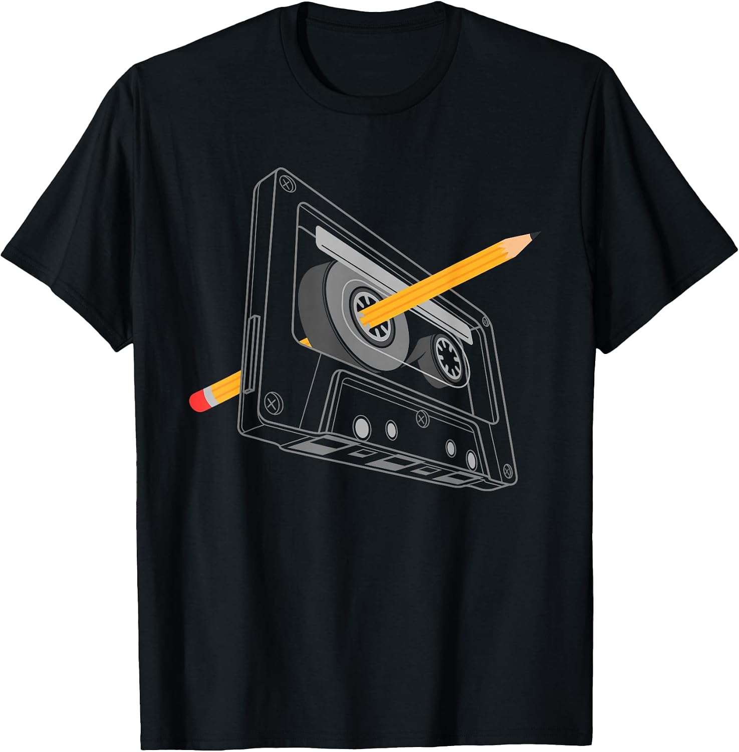 Retro Rewinding Musicassette Stereo Tape Outfit - Adult & Kids T-Shirts, Sweatshirts & Hoodies apparel design preview 1