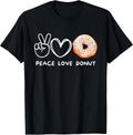 Peace, Love And Donuts Retro - Adult & Kids T-Shirts, Sweatshirts & Hoodies apparel design preview 1