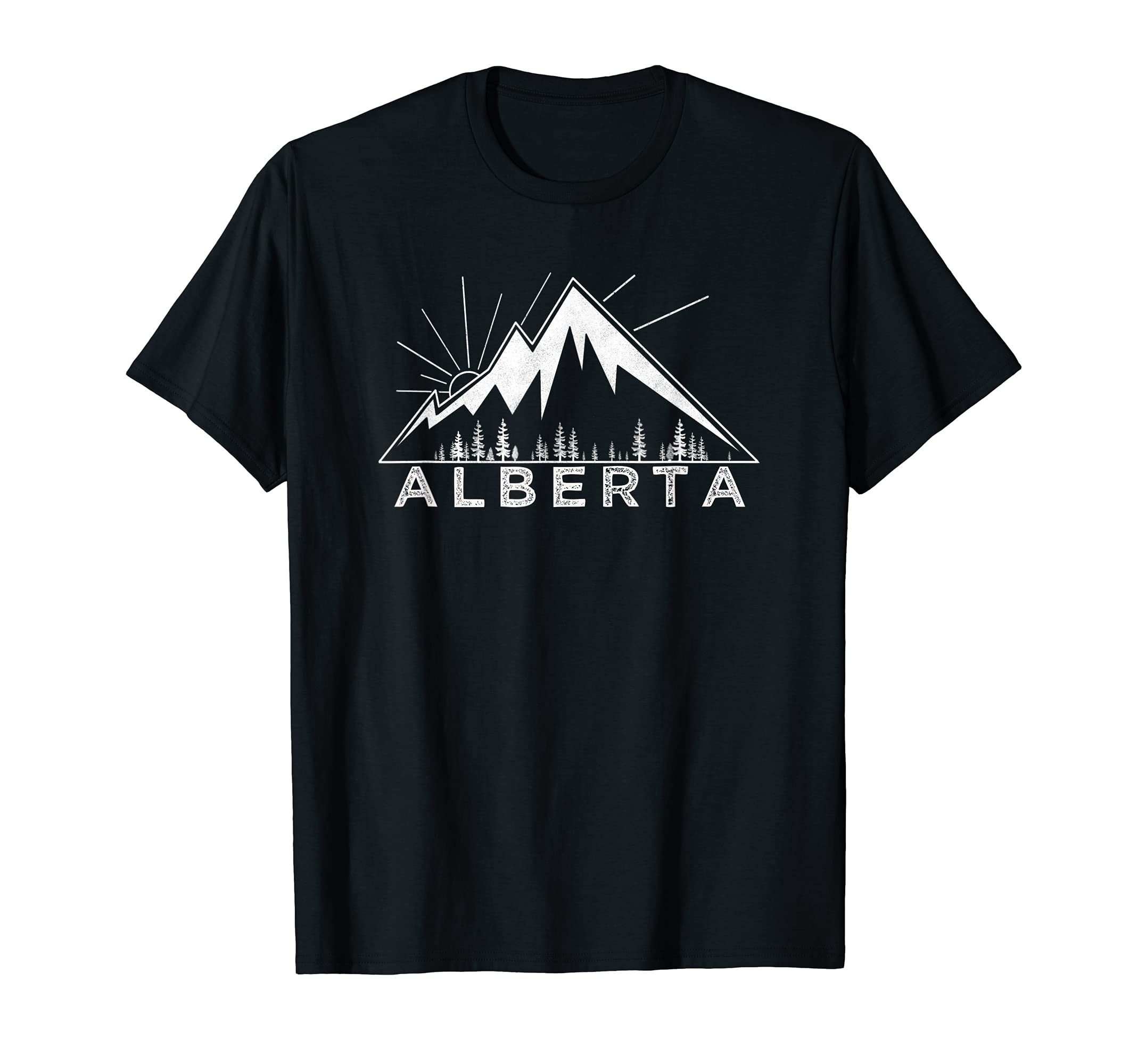 Alberta Distressed T-Shirt - Casual Everyday Wear Men Women - T-Shirt, Sweatshirt, Hoodie