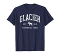 Glacier National Park Est 1910 Mens T-Shirt - Casual Everyday Wear Unisex - T-Shirt, Sweatshirt, Hoodie