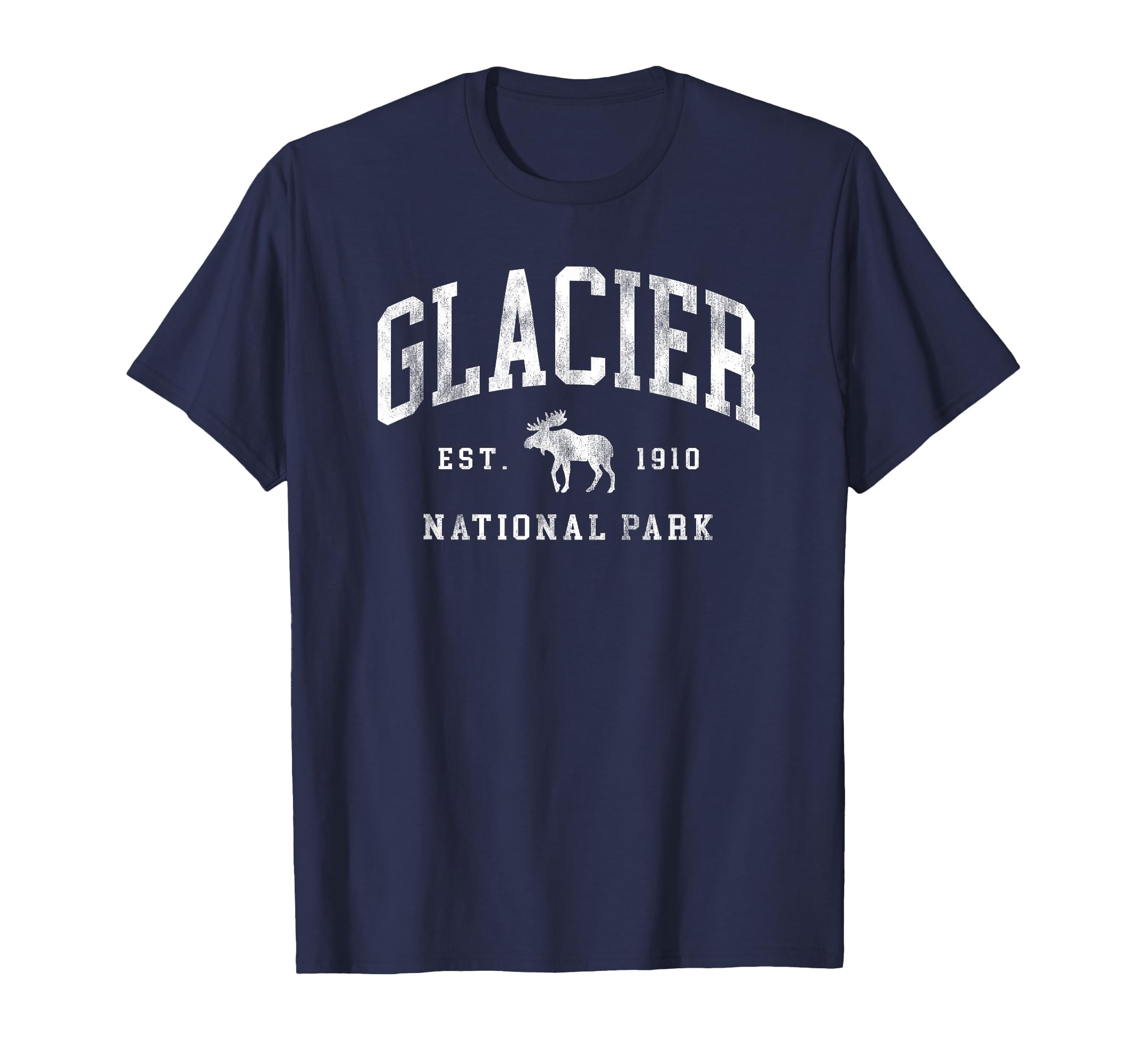 Glacier National Park Est 1910 Mens T-Shirt - Casual Everyday Wear Unisex - T-Shirt, Sweatshirt, Hoodie