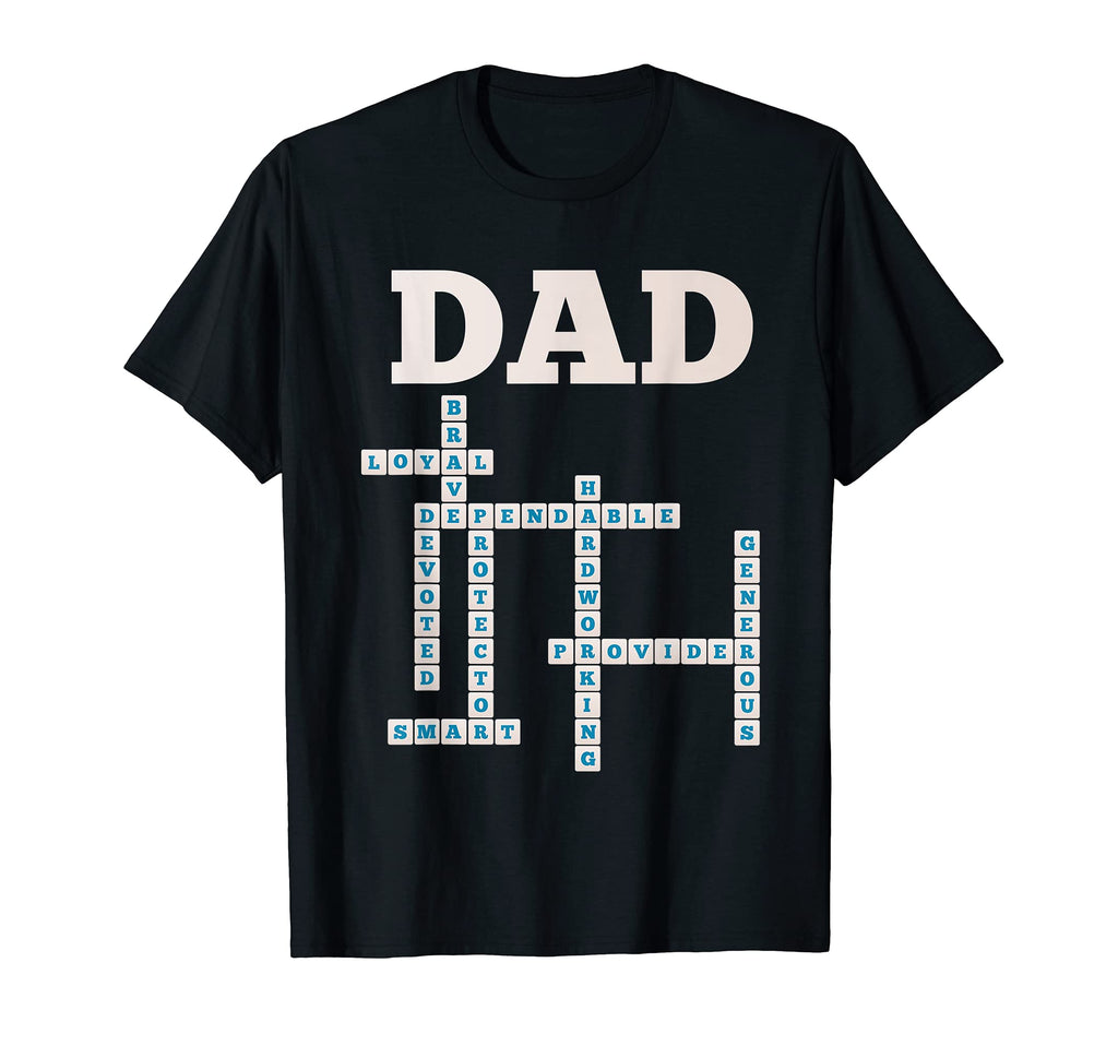 Dad Crossword Puzzle Fathers Day Love T-Shirt - Streetwear Style Unisex - T-Shirt, Sweatshirt, Hoodie