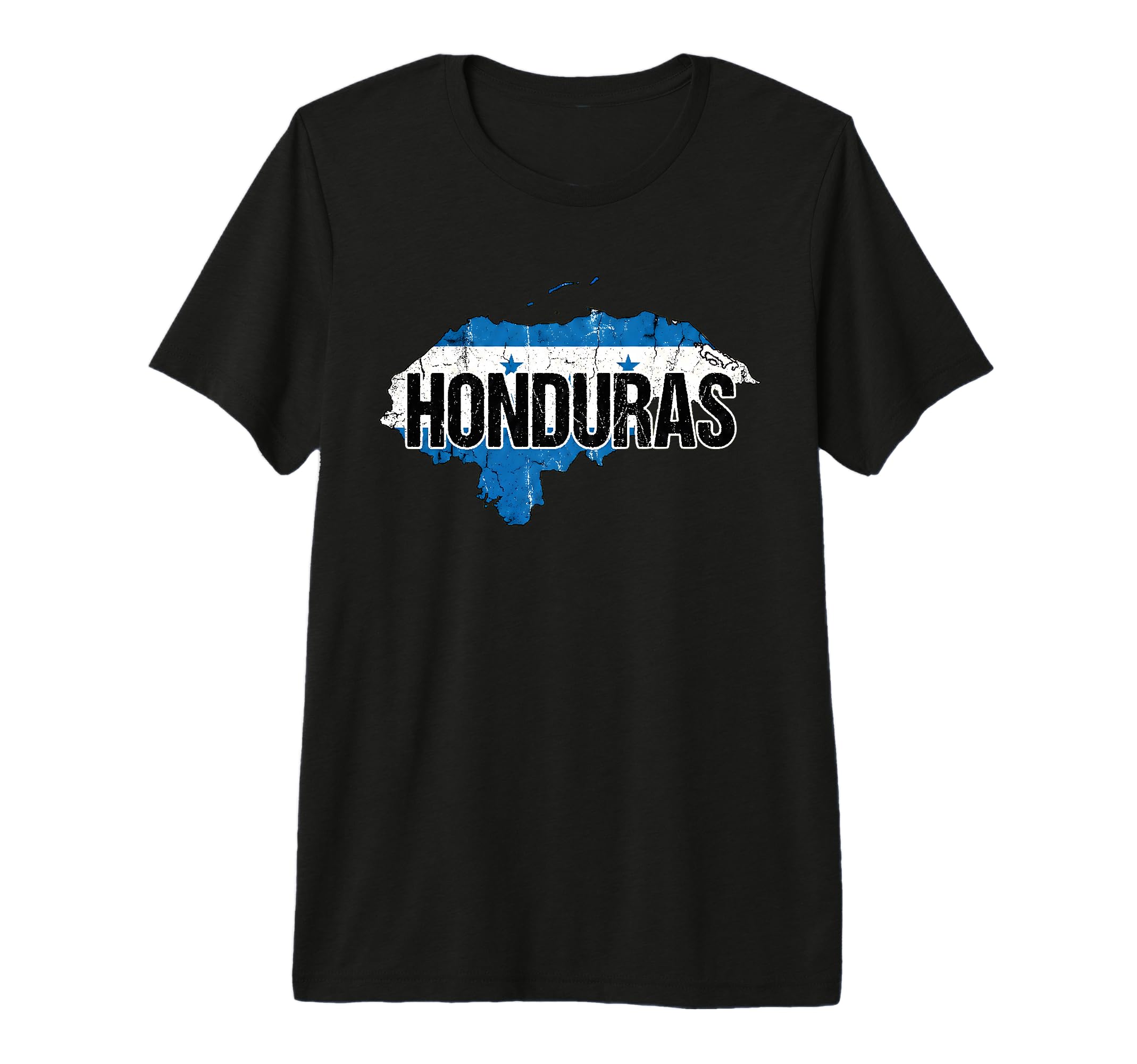 Honduras Country Map And Flag Distressed T-Shirt - Streetwear Style Unisex - T-Shirt, Sweatshirt, Hoodie