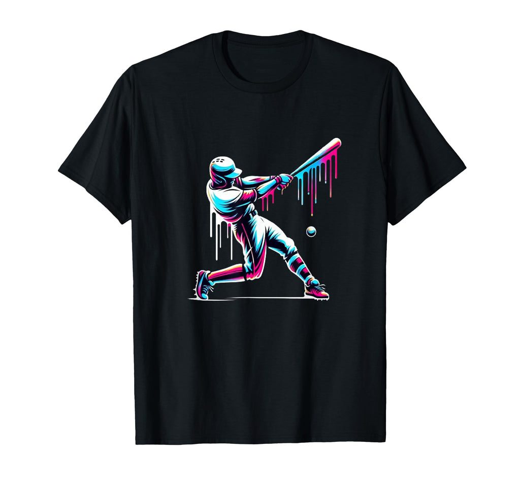 Baseball Player Drip T-Shirt - Fun Novelty Design Men Women - T-Shirt, Sweatshirt, Hoodie