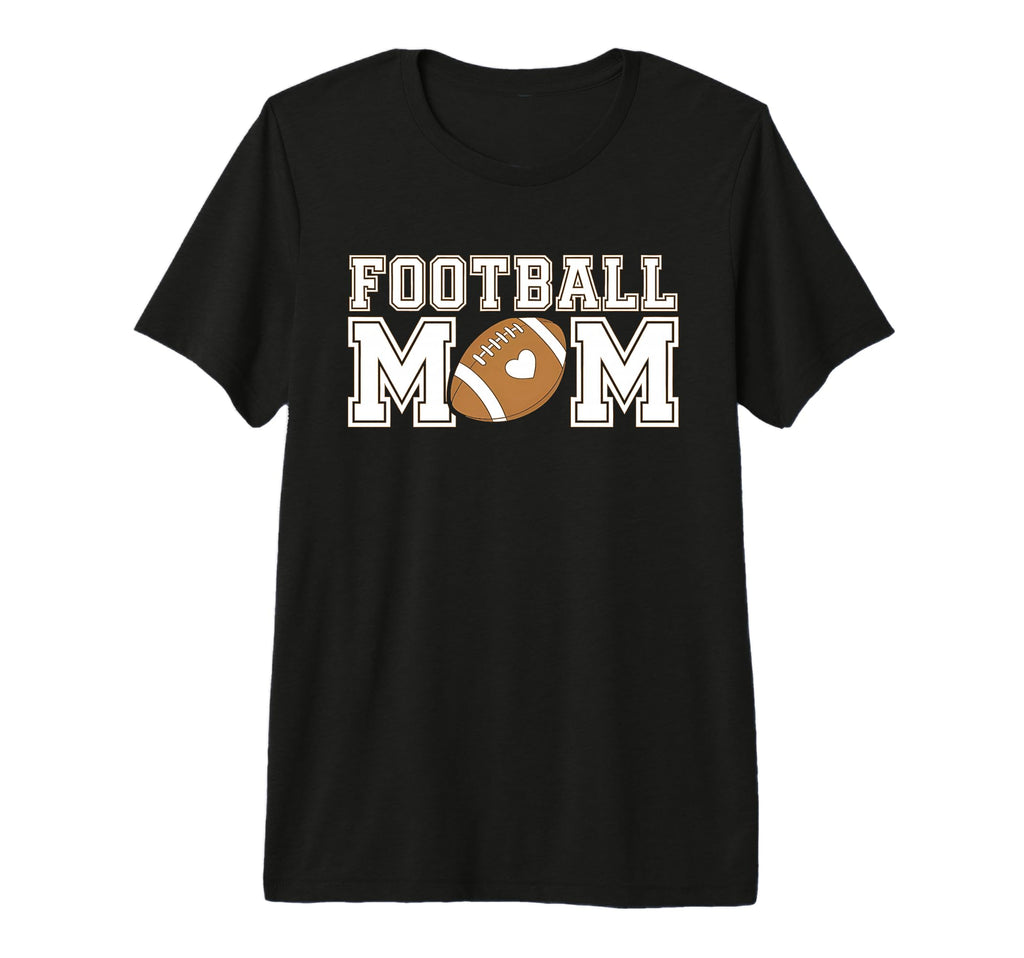 Funny Womens Game Day Football Mom Tri T-Shirt - Minimalist Print Unisex - T-Shirt, Sweatshirt, Hoodie
