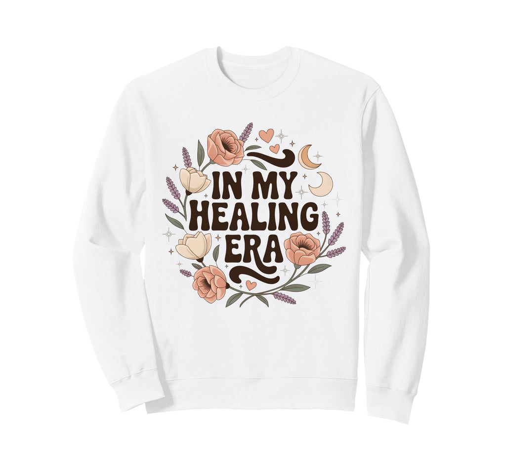 My Healing Era Groovy Self Care Sweatshirt - Graphic Print Men Women - T-Shirt, Sweatshirt, Hoodie
