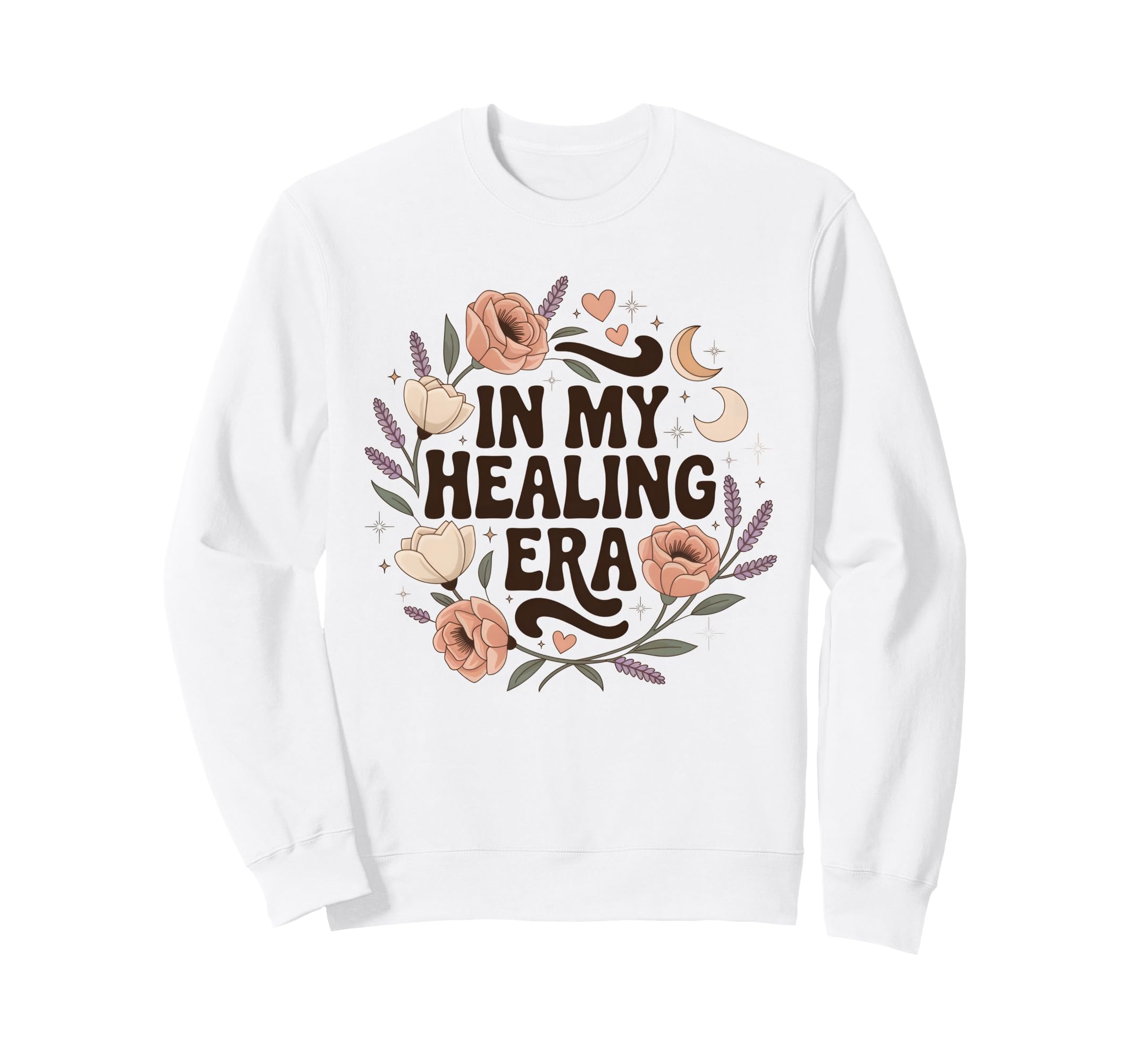 My Healing Era Groovy Self Care Sweatshirt - Graphic Print Men Women - T-Shirt, Sweatshirt, Hoodie