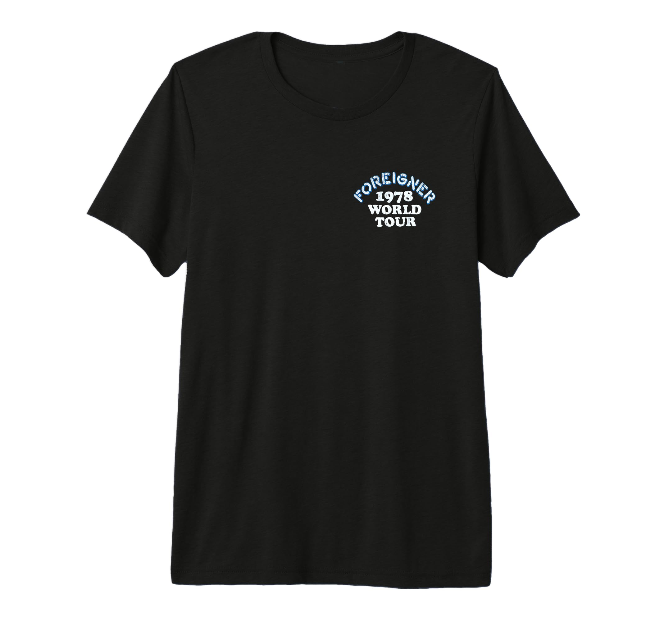 Foreigner Front And Back 1978 World T-Shirt - Custom Art Print for Adults - T-Shirt, Sweatshirt, Hoodie