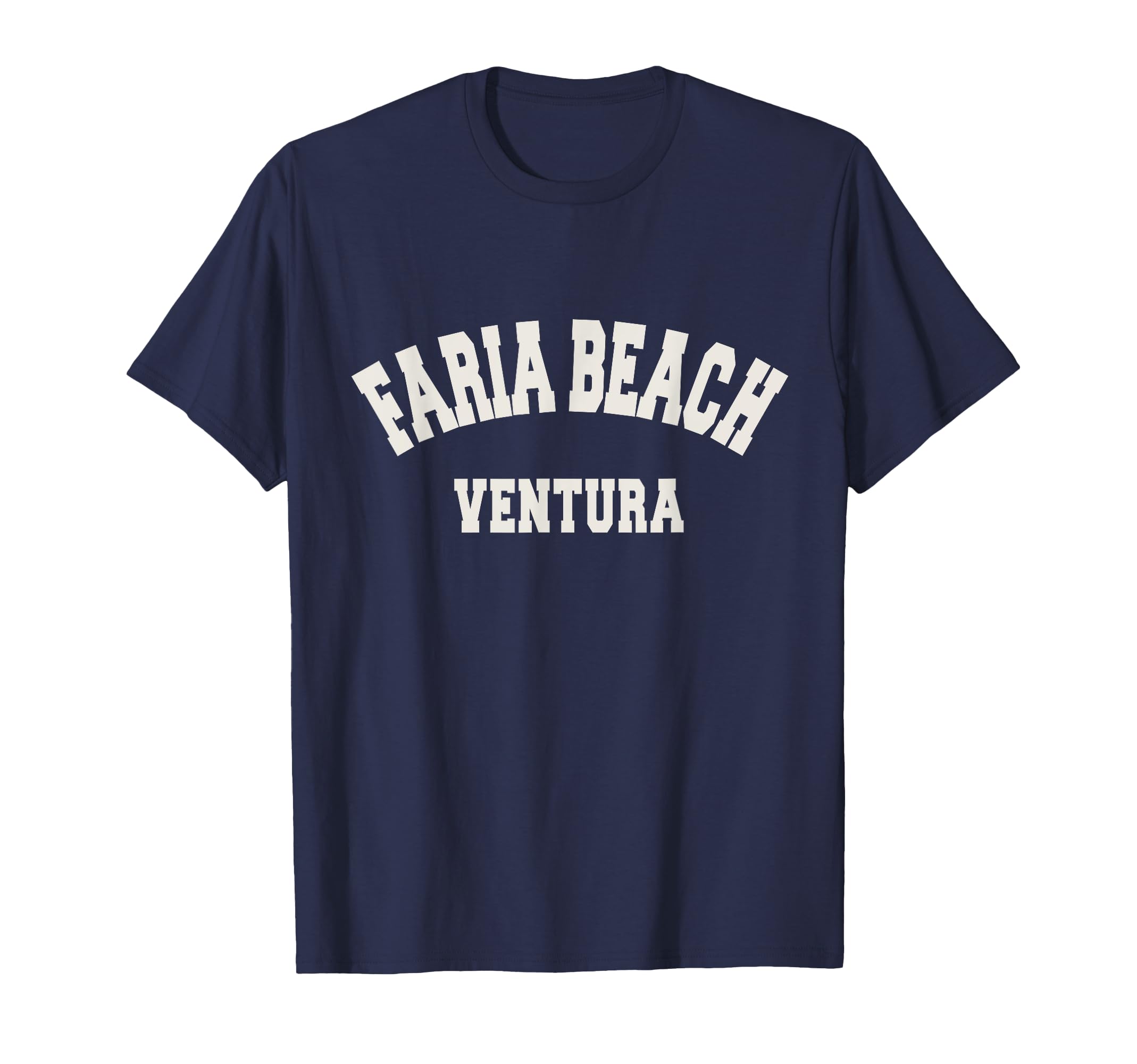 Faria Beach California Varsity T-Shirt - Unique Graphic Unisex - T-Shirt, Sweatshirt, Hoodie