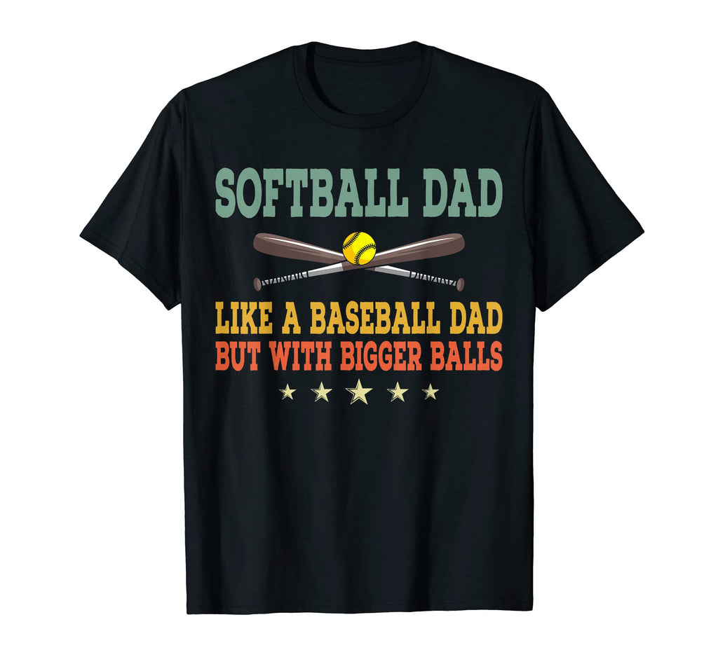 Mens Softball Dad Like Normal Dad T-Shirt - Casual Everyday Wear Men Women - T-Shirt, Sweatshirt, Hoodie