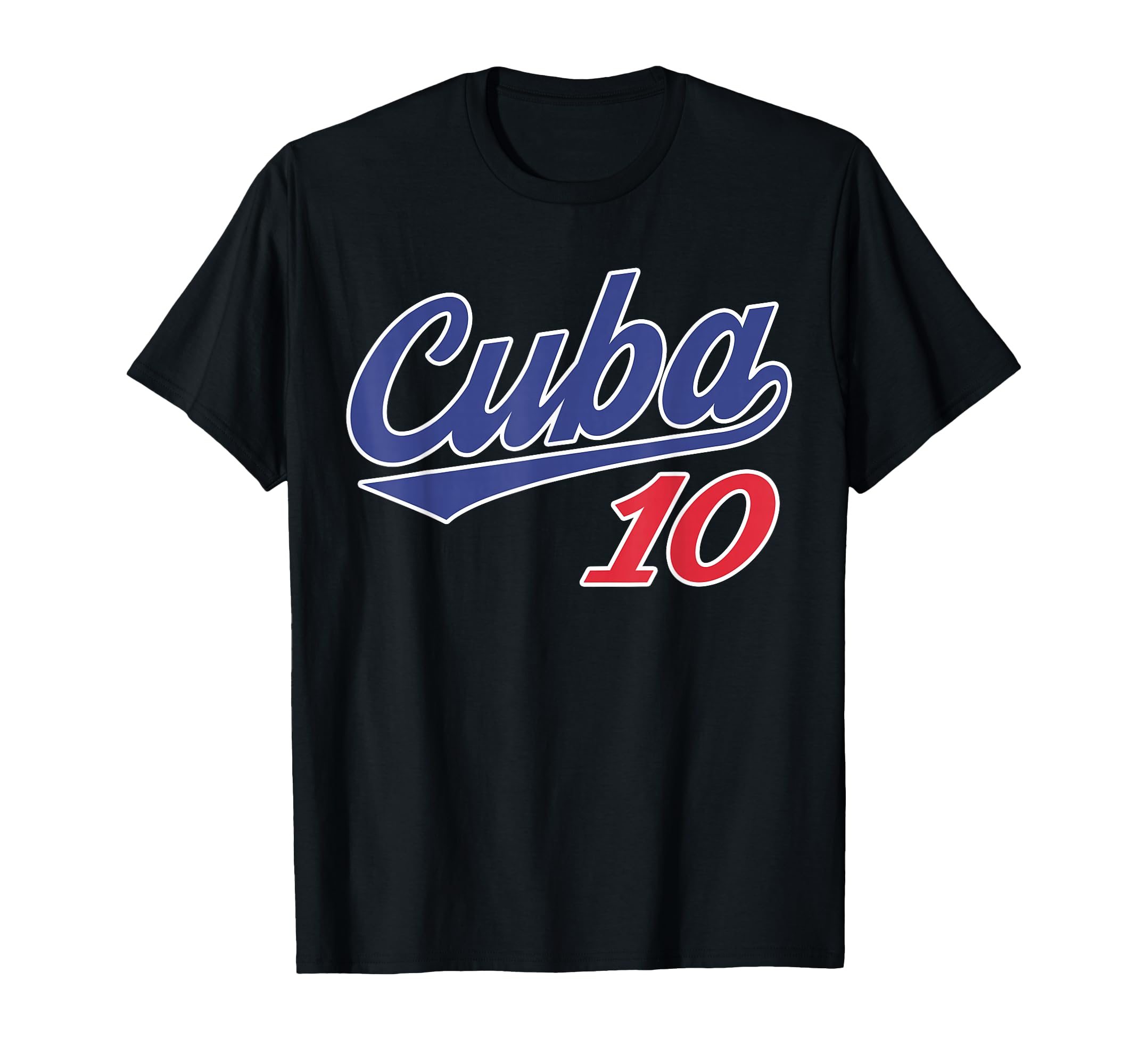 Cuba 10 Baseball Player Cuban Baseball T-Shirt - Graphic Print for Adults - T-Shirt, Sweatshirt, Hoodie