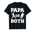 Papa Both Funny Baseball Hockey Papa T-Shirt - Custom Art Print for Adults - T-Shirt, Sweatshirt, Hoodie