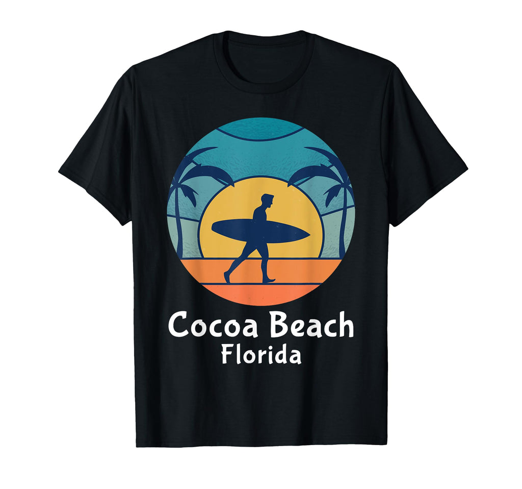 Cocoa Beach Florida Surfing Surfer T-Shirt - Graphic Print Men Women - T-Shirt, Sweatshirt, Hoodie