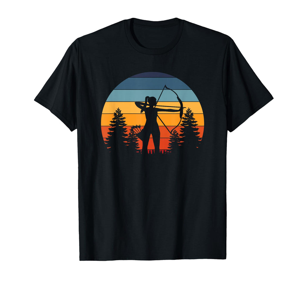 Archery Archer Bow Sunset Nice T-Shirt - Graphic Print for Adults - T-Shirt, Sweatshirt, Hoodie