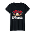 Team Nannie Mothers Day Baseball T-Shirt - Minimalist Print Men Women - T-Shirt, Sweatshirt, Hoodie
