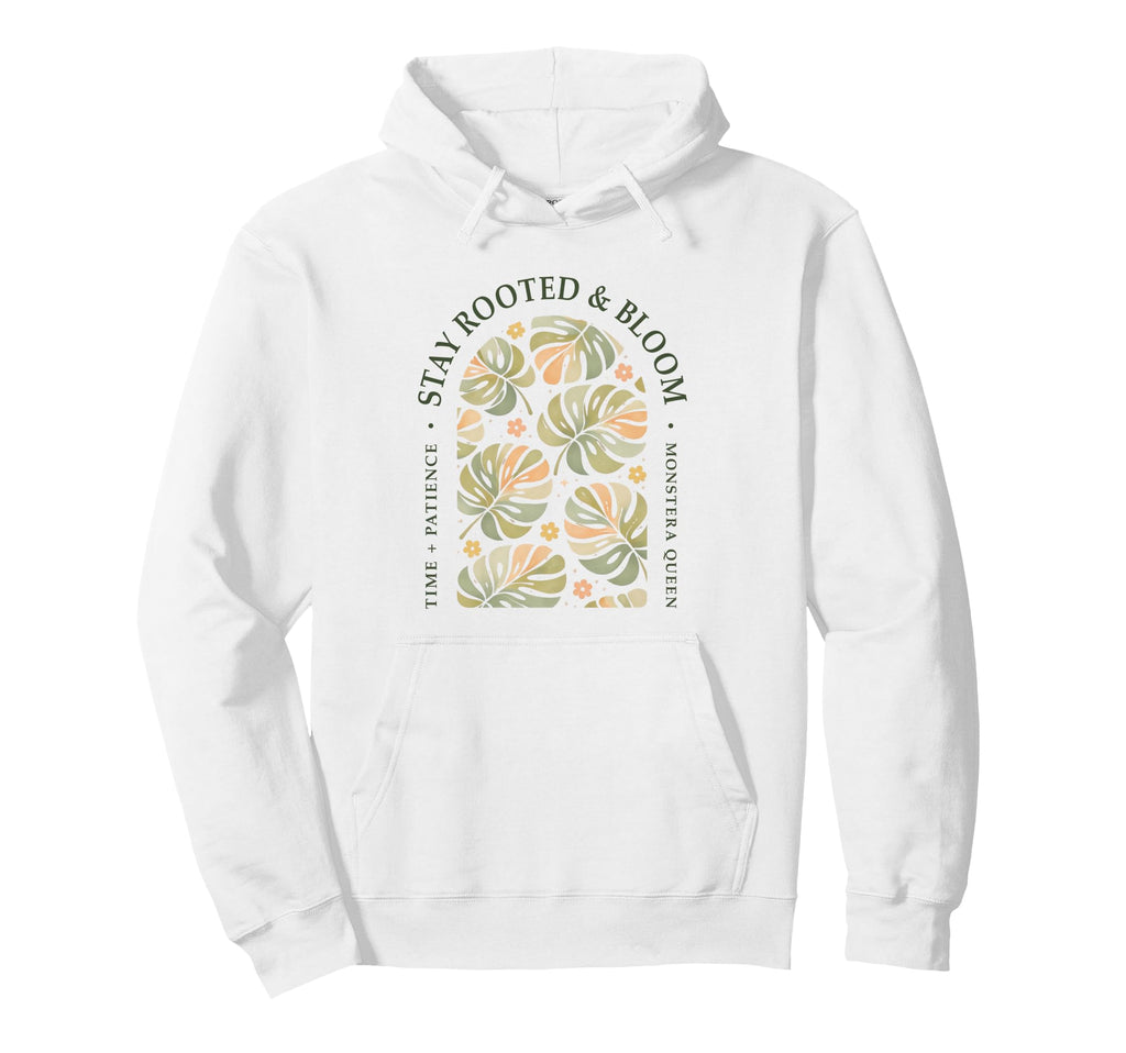 Funny Plant Rooted Boho Monstera Hoodie - Casual Everyday Wear Unisex - T-Shirt, Sweatshirt, Hoodie