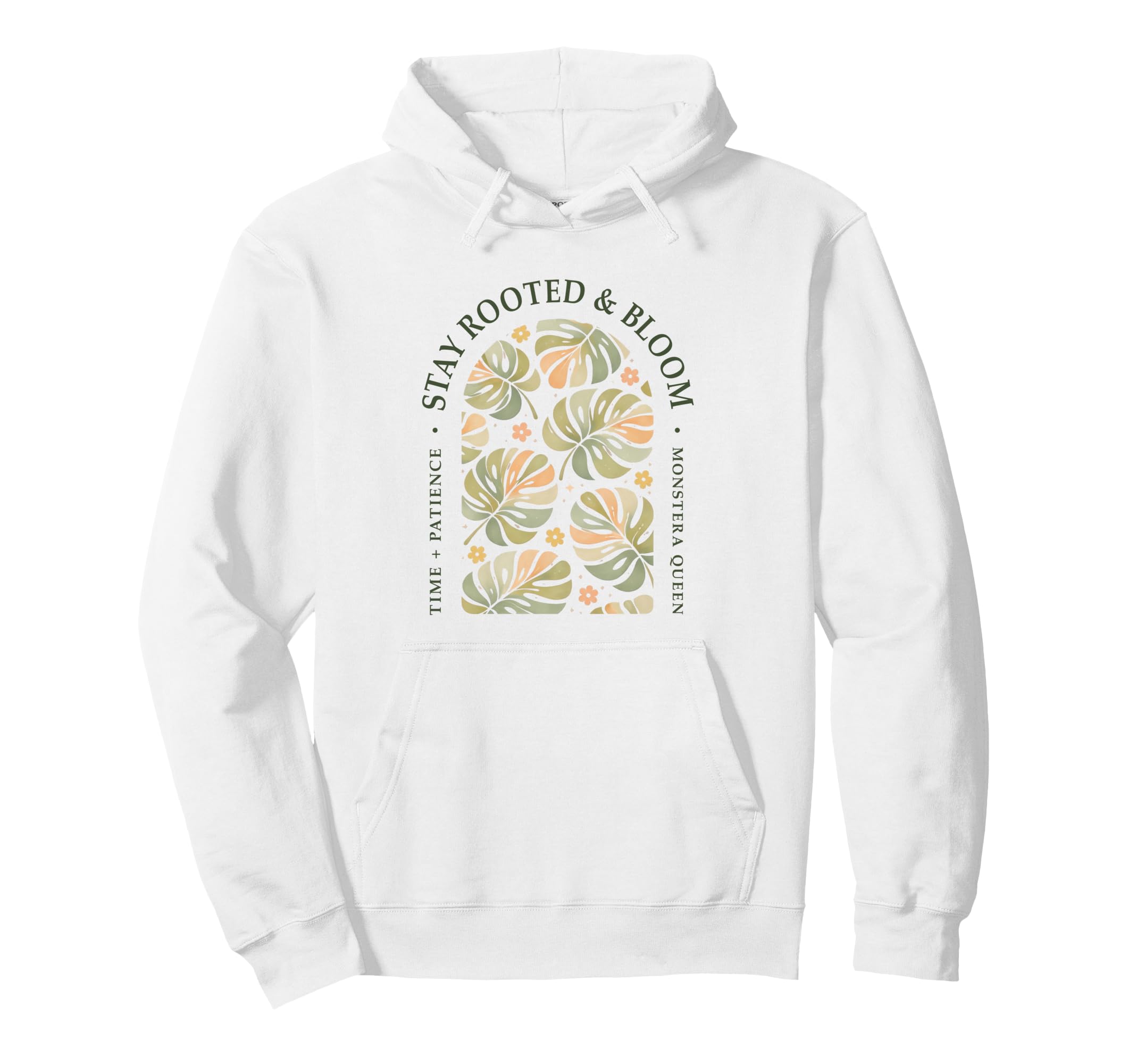 Funny Plant Rooted Boho Monstera Hoodie - Casual Everyday Wear Unisex - T-Shirt, Sweatshirt, Hoodie