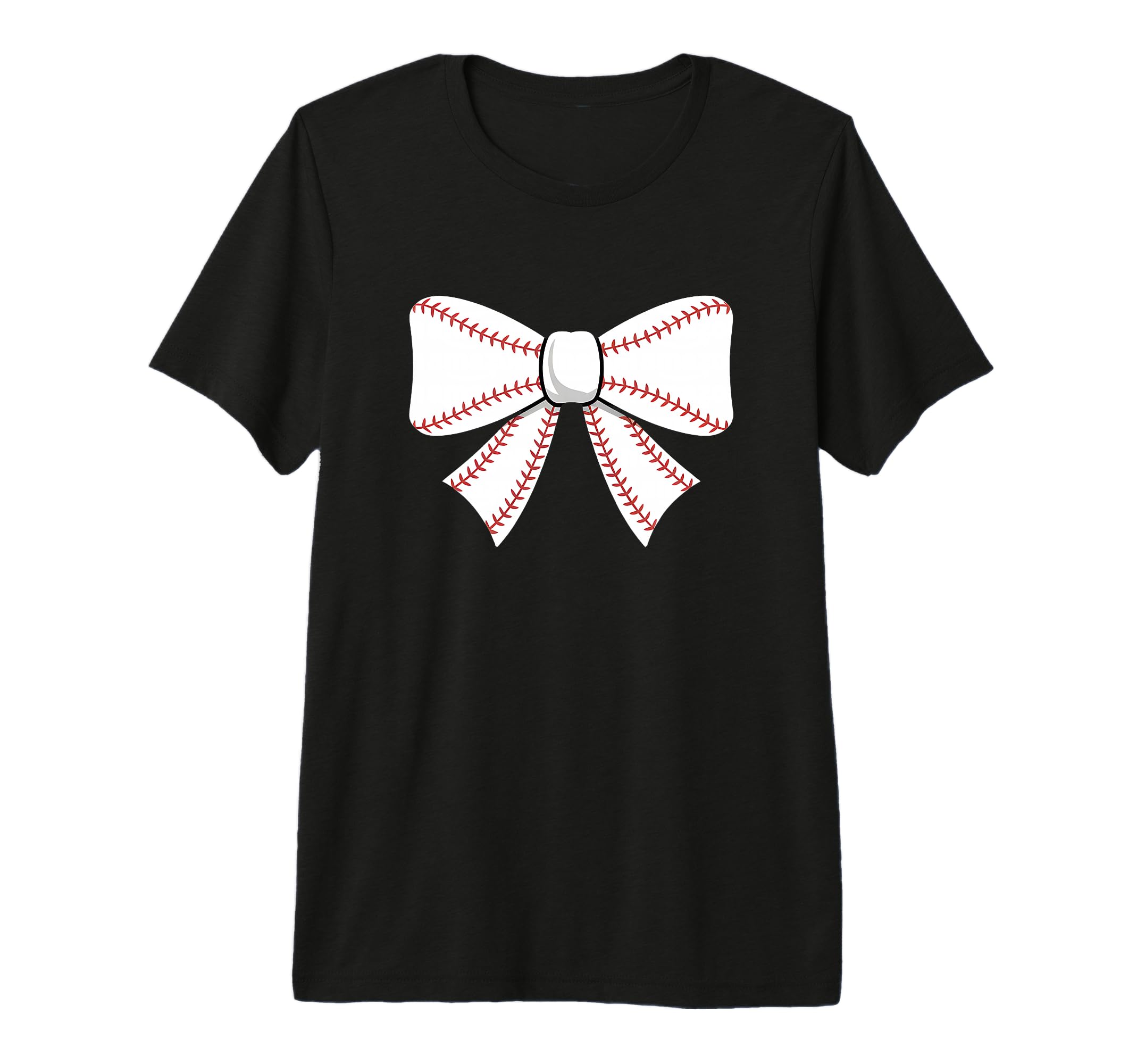 Baseball Bow Baseball Mom Mama Tri Blend T-Shirt - Graphic Print for Adults - T-Shirt, Sweatshirt, Hoodie